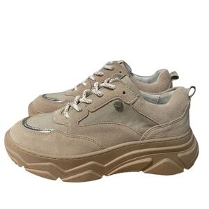 Ruika Tan Suede Platform Sneakers Women’s 5.5 Y2K Street Style Comfort Trainer